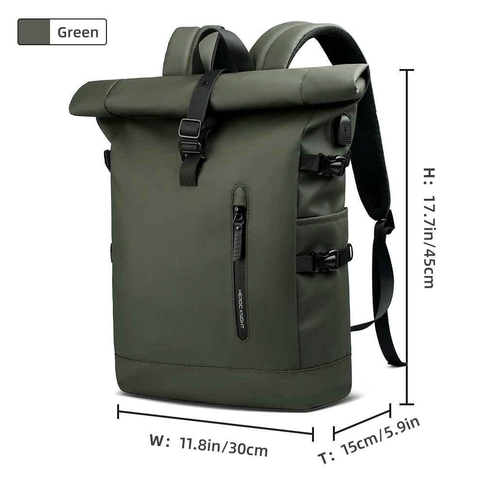 Zaino Horizon ™ con chiusura Roll Top e USB