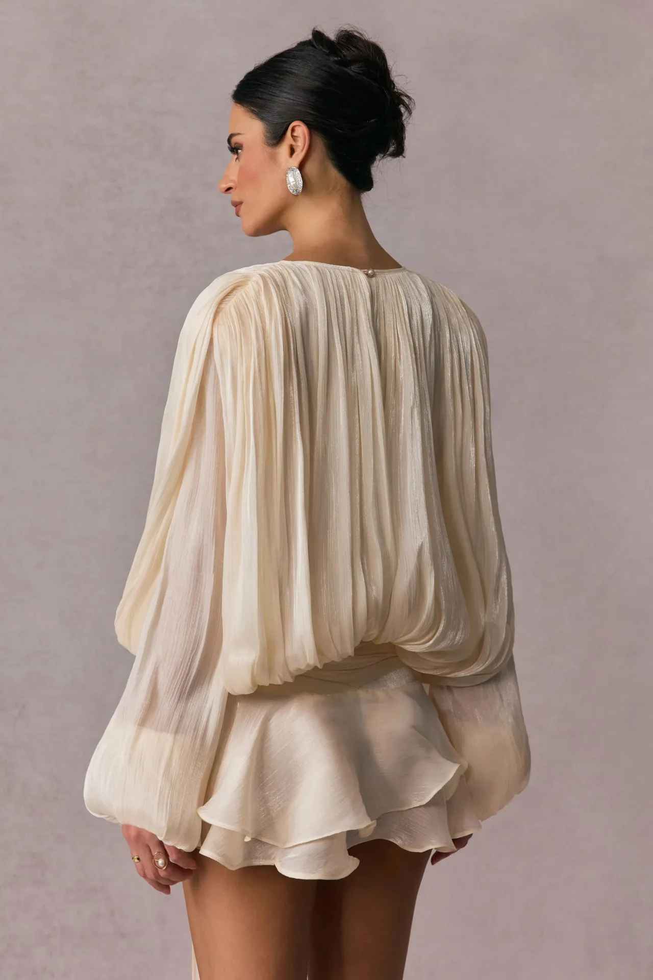 Elisa - Mini abito elegante con volant