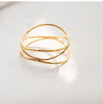 Anello Velia - Placcato oro 18 K