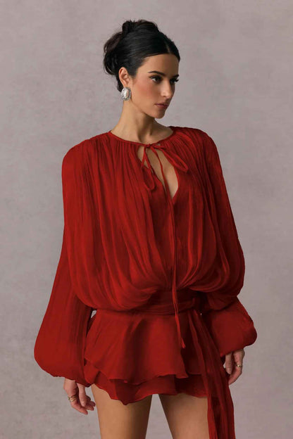 Elisa - Mini abito elegante con volant