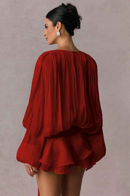 Elisa - Mini abito elegante con volant